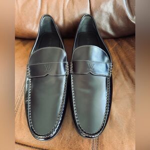 LOUIS VUITTON Men’s Loafer Burgundy Leather Sz 12